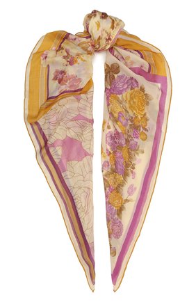 Женская палантин из кашемира и шелка LORO PIANA фиолетового цвета, арт. FAF2129 | Фото 1 (Материал: Шерсть, Кашемир, Шелк, Текстиль)