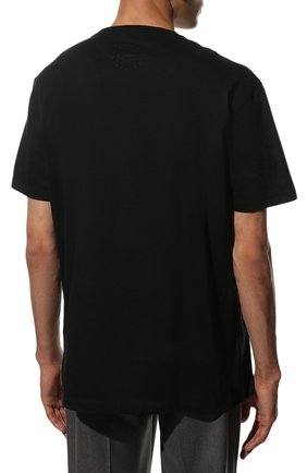 Мужская хлопковая футболка LIMITATO черного цвета, арт. LE MANS CLASSIC/T-SHIRT | Фото 4 (Стили: Ретро, Кэжуэл; Рукава: Короткие; Длина (для топов): Стандартные; Принт: С принтом; Материал внешний: Хлопок)