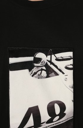 Мужская хлопковая футболка LIMITATO черного цвета, арт. LE MANS CLASSIC/T-SHIRT | Фото 5 (Стили: Ретро, Кэжуэл; Рукава: Короткие; Длина (для топов): Стандартные; Принт: С принтом; Материал внешний: Хлопок)