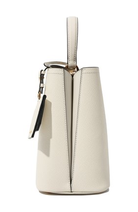 Женская сумка panier medium PRADA белого цвета, арт. 1BA212-2ERX-F0G3Z-OOO | Фото 3 (Сумки-технические: Сумки top-handle; Размер: medium; Материал: Натуральная кожа)