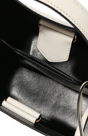 Женская сумка panier medium PRADA белого цвета, арт. 1BA212-2ERX-F0G3Z-OOO | Фото 4 (Сумки-технические: Сумки top-handle; Размер: medium; Материал: Натуральная кожа)