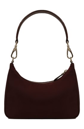 Женская сумка PRADA бордового цвета, арт. 1BC204-PJY-F0403-2OO | Фото 5 (Сумки-технические: Сумки top-handle; Материал: Текстиль; Размер: small)
