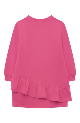 Детское хлопковое платье MOSCHINO фуксия цвета по цене 16450 руб., арт. HDV0C0/LDA16/4A-8A | Фото 2 Детское хлопковое платье MOSCHINO фуксия цвета, арт. HDV0C0/LDA16/4A-8A | Фото 2 (Материал внешний: Хлопок; Рукава: Длинные; Девочки Кросс-КТ: Платье-одежда; Случай: Повседневный; Ростовка одежда: 4 года | 104 см, 5 лет | 110 см, 6 лет | 116 см, 8 лет | 128 см)