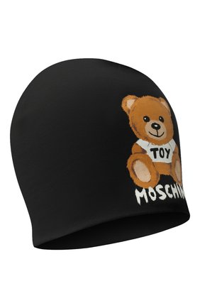 Детского хлопковая шапка MOSCHINO черного цвета по цене 5805 руб., арт. HSX00Z/LDA16 | Фото 1 Детского хлопковая шапка MOSCHINO черного цвета, арт. HSX00Z/LDA16 | Фото 1 (Материал: Текстиль, Хлопок)