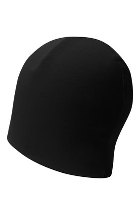 Детского хлопковая шапка MOSCHINO черного цвета, арт. HSX00Z/LDA16 | Фото 2 (Материал: Текстиль, Хлопок)
