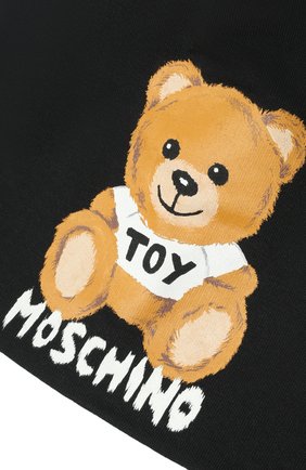 Детского хлопковая шапка MOSCHINO черного цвета по цене 5805 руб., арт. HSX00Z/LDA16 | Фото 3 Детского хлопковая шапка MOSCHINO черного цвета, арт. HSX00Z/LDA16 | Фото 3 (Материал: Текстиль, Хлопок)