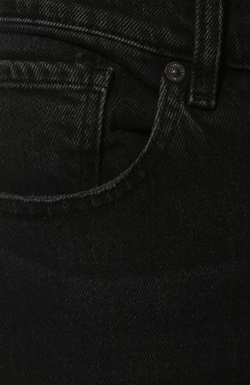 Мужские джинсы 7 FOR ALL MANKIND черного цвета, арт. JSMSC310UP | Фото 5 (Силуэт М (брюки): Прямые; Кросс-КТ: Деним; Длина (брюки, джинсы): Стандартные; Материал внешний: Хлопок, Деним; Детали: Потертости; Стили: Кэжуэл)