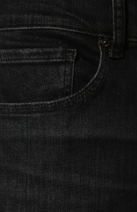 Мужские джинсы 7 FOR ALL MANKIND черного цвета, арт. JSMXC340TU | Фото 5 (Силуэт М (брюки): Прямые; Кросс-КТ: Деним; Длина (брюки, джинсы): Стандартные; Материал внешний: Хлопок, Деним; Детали: Потертости; Стили: Кэжуэл)