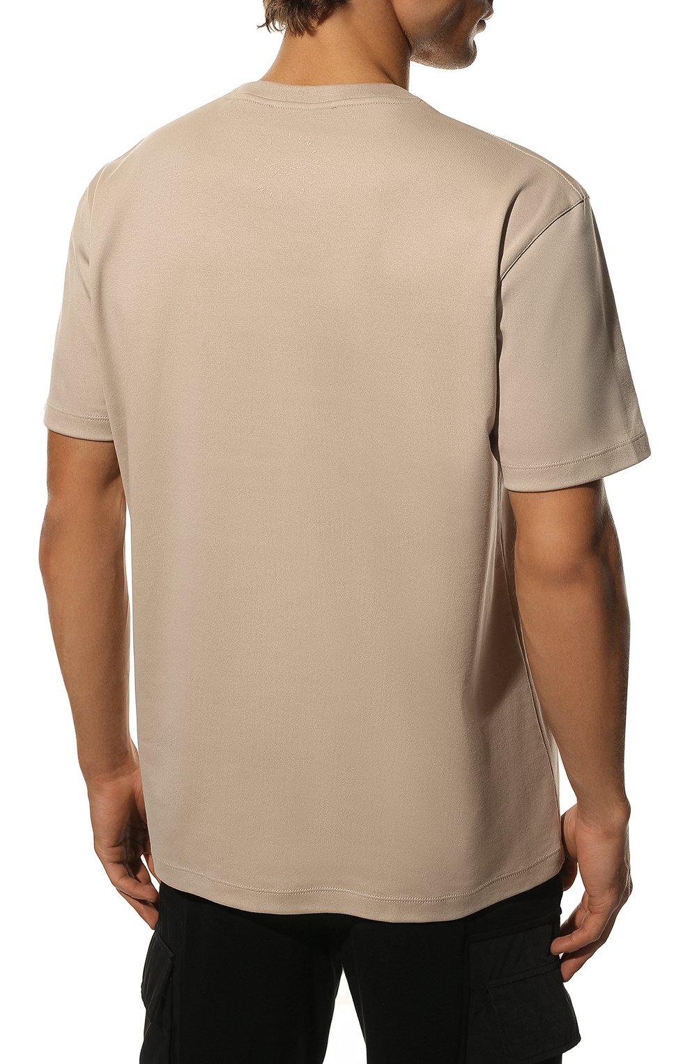 Мужская хлопковая футболка LIMITATO бежевого цвета, арт. RETR0SPECTIVE/T-SHIRT | Фото 4 (Рукава: Короткие; Длина (для топов): Стандартные; Стили: Гранж; Принт: С принтом; Материал внешний: Хлопок)