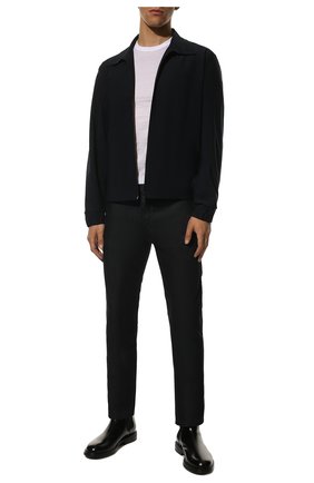 Мужские джинсы HUGO черного цвета, арт. 50437758 | Фото 2 (Материал внешний: Хлопок; Длина (брюки, джинсы): Стандартные)