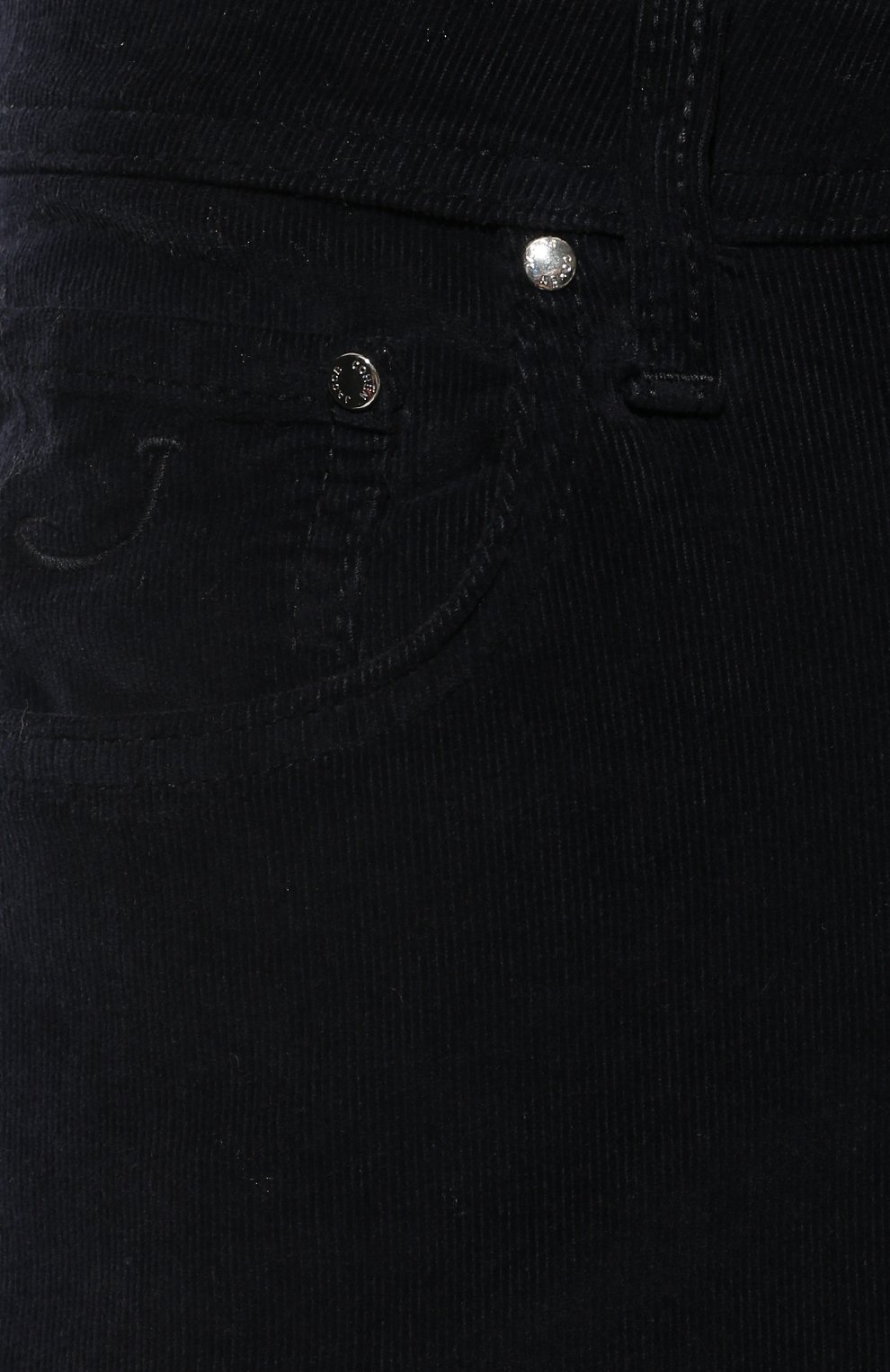 Мужские хлопковые брюки JACOB COHEN темно-синего цвета, арт. U Q E04 36 S 3838/Y99 | Фото 5 (Длина (брюки, джинсы): Стандартные; Случай: Повседневный; Материал внешний: Хлопок; Стили: Кэжуэл)