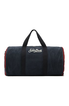 Мужская текстильная спортивная сумка MC2 SAINT BARTH темно-синего цвета, арт. STBA JETLEG R0UND SP0NGE/JETL002/02156B | Фото 1 (Материал: Текстиль; Размер: large; Ремень/цепочка: На ремешке)