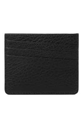 Мужской кожаный футляр для кредитных карт MAISON MARGIELA черного цвета, арт. SA1VX0006/P4455 | Фото 1 (Материал: Натуральная кожа)