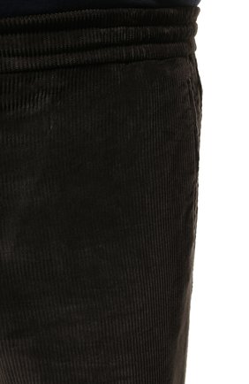 Мужские хлопковые брюки MARCO PESCAROLO темно-серого цвета, арт. CHIAIAM/ZIP+SFILA/4602 | Фото 5 (Big sizes: Big Sizes; Длина (брюки, джинсы): Стандартные; Случай: Повседневный; Материал внешний: Хлопок; Стили: Кэжуэл)