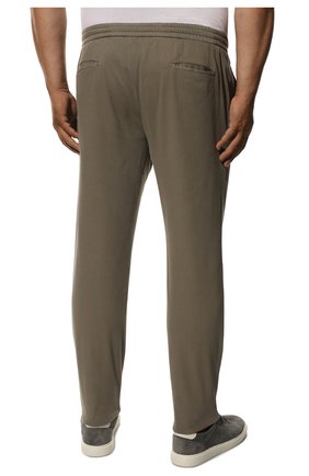 Мужские брюки из хлопка и кашемира MARCO PESCAROLO серого цвета, арт. CHIAIAM/ZIP+SFILA/4607 | Фото 4 (Big sizes: Big Sizes; Длина (брюки, джинсы): Стандартные; Случай: Повседневный; Материал внешний: Хлопок; Стили: Кэжуэл)