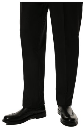 Мужские кожаные челси W.GIBBS черного цвета, арт. 3169004/2624 | Фото 3 (Материал внешний: Кожа; Материал утеплителя: Без утеплителя; Материал внутренний: Текстиль; Мужское Кросс-КТ: Сапоги-обувь, Челси-обувь)