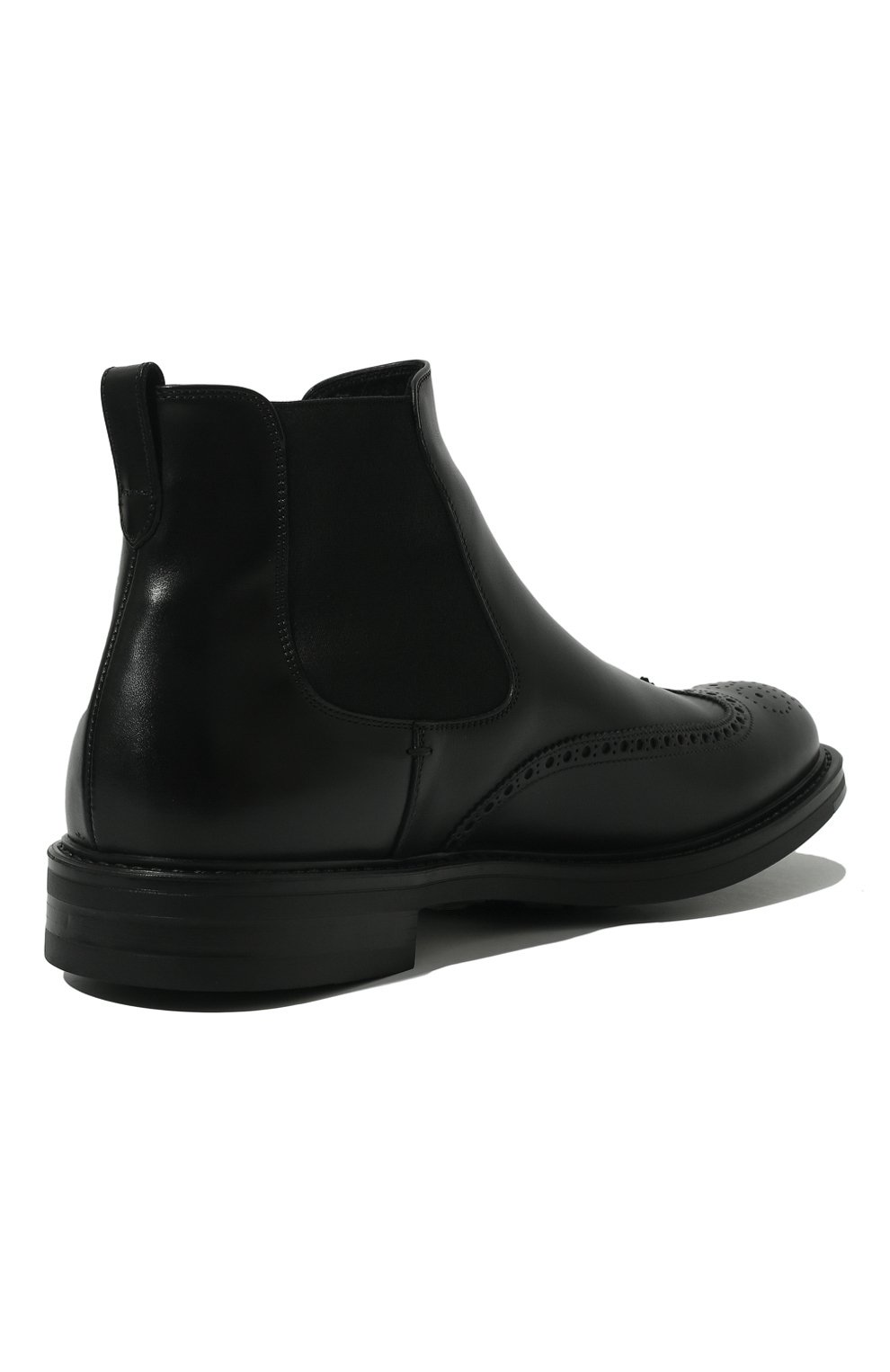 Мужские кожаные челси W.GIBBS черного цвета, арт. 3169004/2624 | Фото 5 (Материал внешний: Кожа; Материал утеплителя: Без утеплителя; Материал внутренний: Текстиль; Мужское Кросс-КТ: Сапоги-обувь, Челси-обувь)