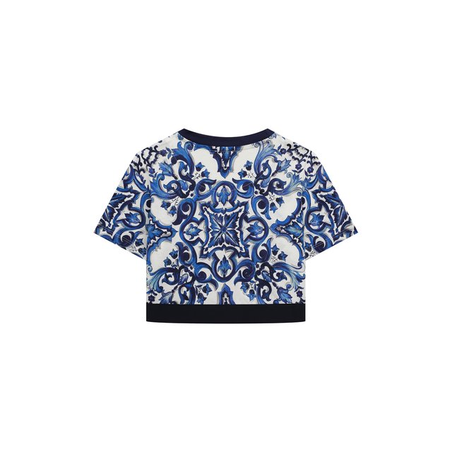 Хлопковая футболка Dolce & Gabbana L5JTHR/G7EX4/8-14 Фото 2