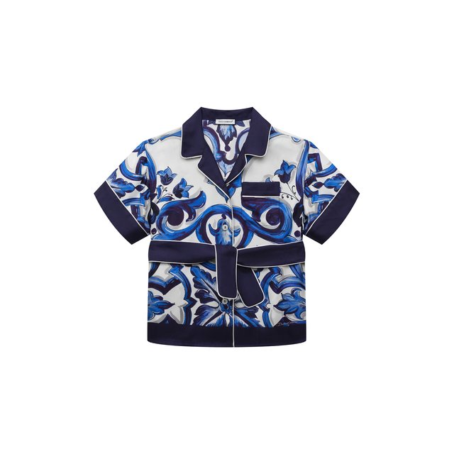 Шелковая блузка Dolce & Gabbana L55S65/G7EY5/8-14