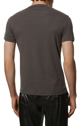 Мужская хлопковая футболка TOM FORD темно-серого цвета, арт. T4M081040 | Фото 4 (Кросс-КТ: домашняя одежда; Рукава: Короткие; Длина (для топов): Стандартные; Материал внешний: Хлопок)