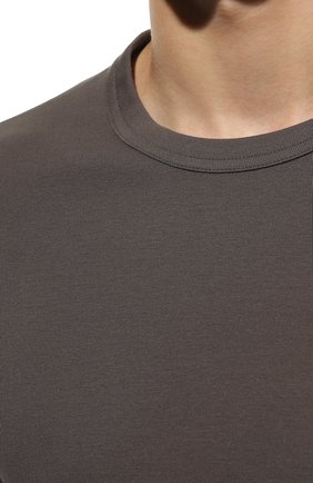 Мужская хлопковая футболка TOM FORD темно-серого цвета, арт. T4M081040 | Фото 5 (Кросс-КТ: домашняя одежда; Рукава: Короткие; Длина (для топов): Стандартные; Материал внешний: Хлопок)