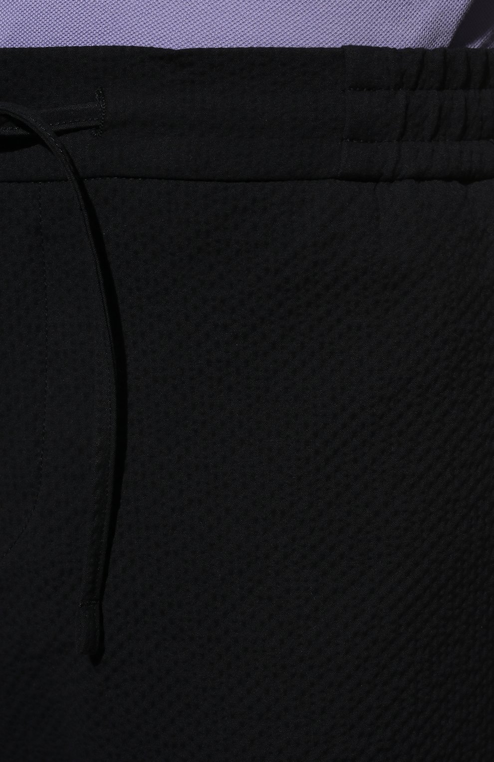 Мужские хлопковые шорты BERWICH темно-синего цвета, арт. BER_MUDA J0GGER/SB1822X | Фото 5 (Длина Шорты М: До колена; Принт: Без принта; Случай: Повседневный; Материал внешний: Хлопок; Стили: Кэжуэл)