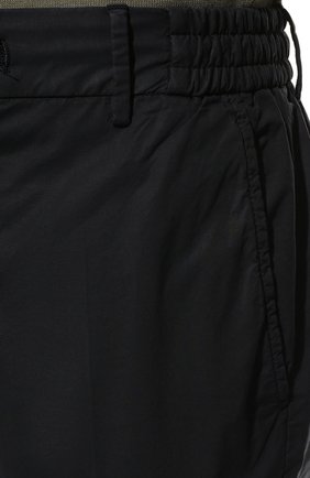 Мужские брюки BERWICH темно-синего цвета, арт. SPIAGGIA/TS0465X | Фото 5 (Длина (брюки, джинсы): Стандартные; Случай: Повседневный; Материал внешний: Хлопок, Лиоцелл, Растительное волокно; Стили: Кэжуэл)