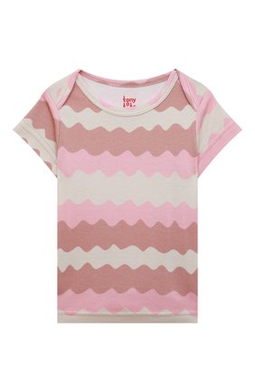 Комплект из футболки и шорт Water pink | Фото №2