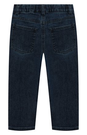 Детские джинсы IL GUFO темно-синего цвета, арт. A22PL388JB021/2A-4A | Фото 2 (Материал внешний: Хлопок; Ростовка одежда: 18 мес | 86 см, 24 мес | 92 см, 4 года | 104 см)