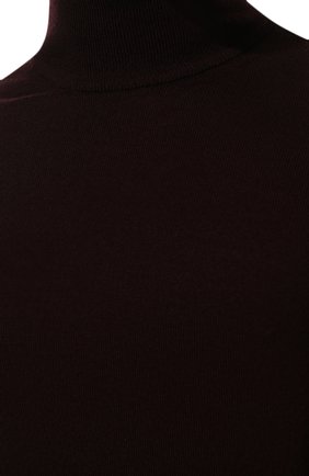 Мужской шерстяная водолазка CORNELIANI бордового цвета, арт. 90M503-2825100/00 | Фото 5 (Материал внешний: Шерсть; Рукава: Длинные; Принт: Без принта; Длина (для топов): Стандартные; Мужское Кросс-КТ: Водолазка-одежда; Стили: Кэжуэл)