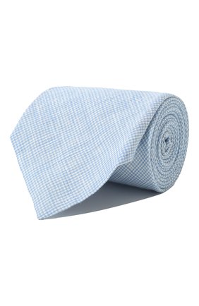 Мужской льняной галстук RALPH LAUREN голубого цвета, арт. 791748518 | Фото 1 (Материал: Текстиль, Лен)