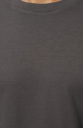 Мужская хлопковая футболка MAISON MARGIELA серого цвета, арт. S50GC0672/S24347 | Фото 5 (Принт: Без принта; Рукава: Короткие; Длина (для топов): Стандартные; Материал внешний: Хлопок; Стили: Минимализм)