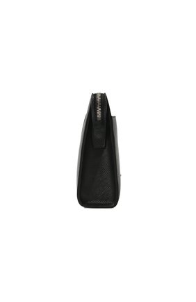 Мужская кожаный клатч PRADA черного цвета, арт. 2VF039-2FAD-F0002-OOO | Фото 4 (Материал: Натуральная кожа; Размер: small)