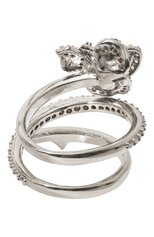 Женское кольцо secret garden CAVIAR JEWELLERY серебряного цвета, арт. SG012 | Фото 3 (Материал: Металл)
