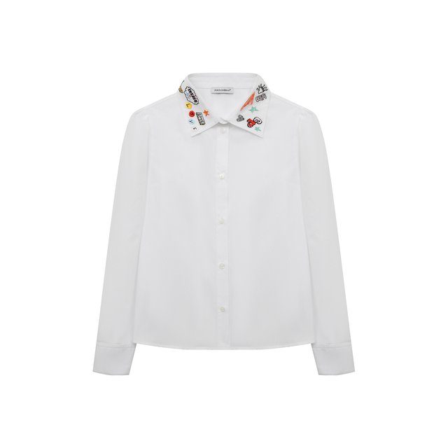 Хлопковая рубашка Dolce & Gabbana L55S68/FU5GK/2-6