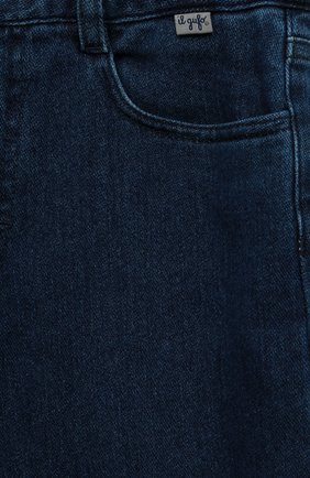 Детские джинсы IL GUFO темно-синего цвета, арт. A22PL388JB021/10A-14A | Фото 3 (Материал внешний: Хлопок; Ростовка одежда: 9 лет | 134 см, 12 лет | 152 см, 13 - 15 лет | 158 см)