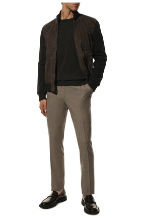Мужские шерстяные брюки CORNELIANI бежевого цвета по цене 27550 руб., арт. 905B01-2818111/02 | Фото 2 Мужские шерстяные брюки CORNELIANI бежевого цвета, арт. 905B01-2818111/02 | Фото 2 (Материал внешний: Шерсть; Материал подклада: Вискоза; Длина (брюки, джинсы): Стандартные; Случай: Повседневный; Стили: Кэжуэл)