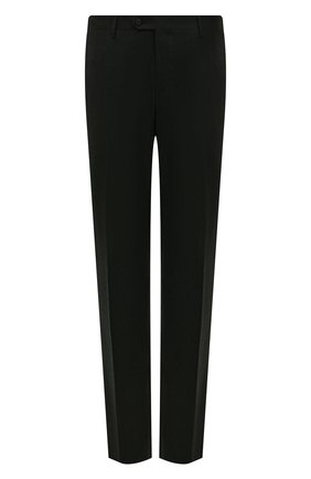 Мужские шерстяные брюки CORNELIANI темно-зеленого цвета, арт. 905B01-2818111/02 | Фото 1 (Материал внешний: Шерсть; Длина (брюки, джинсы): Стандартные; Случай: Повседневный; Материал подклада: Вискоза; Стили: Кэжуэл)