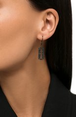 Женская моносерьга iconic razor CAVIAR JEWELLERY черного цвета, арт. CSH002 | Фото 2 (Кросс-КТ: моносерьга; Материал: Металл)
