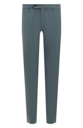 Мужские хлопковые брюки BERWICH серо-голубого цвета, арт. SC/1/LM1571X | Фото 1 (Длина (брюки, джинсы): Стандартные; Случай: Повседневный; Материал внешний: Хлопок; Стили: Кэжуэл)