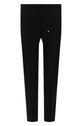 Мужские шерстяные брюки CORNELIANI черного цвета, арт. 904L04-2818117/00 | Фото 1 (Длина (брюки, джинсы): Стандартные; Материал внешний: Шерсть; Случай: Повседневный; Стили: Кэжуэл)