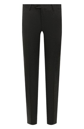 Мужские шерстяные брюки CORNELIANI темно-серого цвета, арт. 905B01-2818111/02 | Фото 1 (Материал внешний: Шерсть; Длина (брюки, джинсы): Стандартные; Стили: Классический; Случай: Формальный; Материал подклада: Вискоза)
