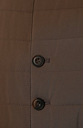 Мужской утепленный жилет CORNELIANI коричневого цвета, арт. 90C5R8-2820148/00 | Фото 5 (Кросс-КТ: Куртка; Материал внешний: Синтетический материал; Длина (верхняя одежда): Короткие; Материал подклада: Хлопок; Стили: Кэжуэл)