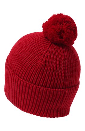 Детского шерстяная шапка DOLCE & GABBANA красного цвета, арт. LBKH79/JBVV2 | Фото 2 (Материал: Текстиль, Шерсть)