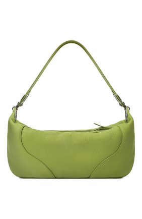 Женская сумка amira BY FAR зеленого цвета, арт. 22CRAMASLMFLTLAR | Фото 1 (Размер: large; Материал: Натуральная кожа; Сумки-технические: Сумки top-handle)