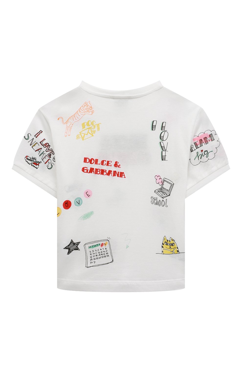 Хлопковая футболка Dolce & Gabbana L5JTJT/G7E0N/2-6 Фото 2