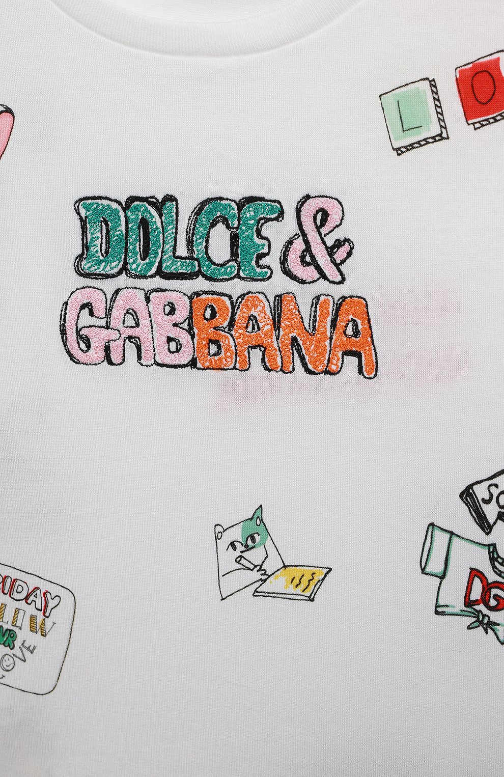Хлопковая футболка Dolce & Gabbana L5JTJT/G7E0N/2-6 Фото 3