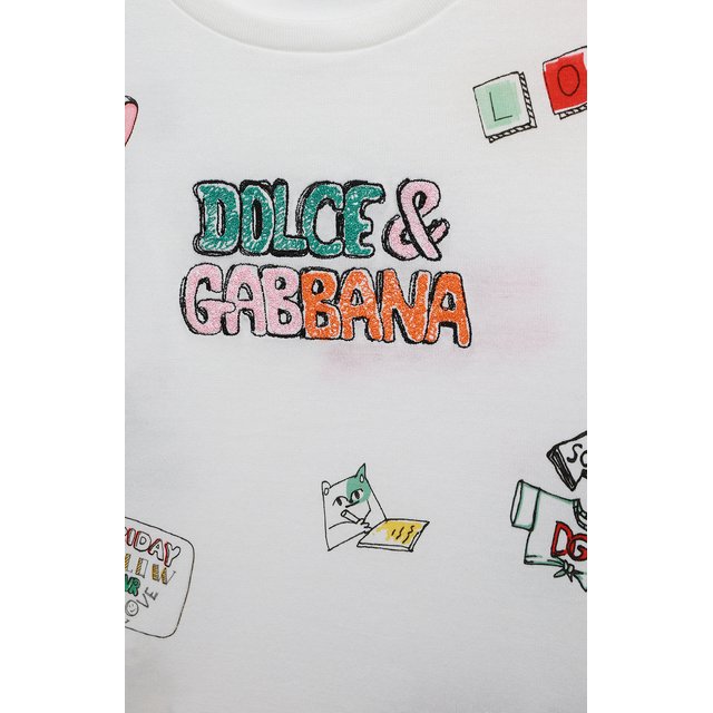 Хлопковая футболка Dolce & Gabbana L5JTJT/G7E0N/2-6 Фото 3
