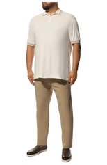 Мужские брюки HILTL бежевого цвета, арт. PARKER/75290/60-70 | Фото 2 (Big sizes: Big Sizes; Длина (брюки, джинсы): Стандартные; Случай: Повседневный; Материал внешний: Хлопок, Лиоцелл, Растительное волокно; Стили: Кэжуэл)