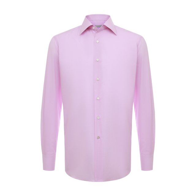 Хлопковая сорочка Stefano Ricci розового цвета
